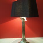 Lampe en bronze argenté style corinthien